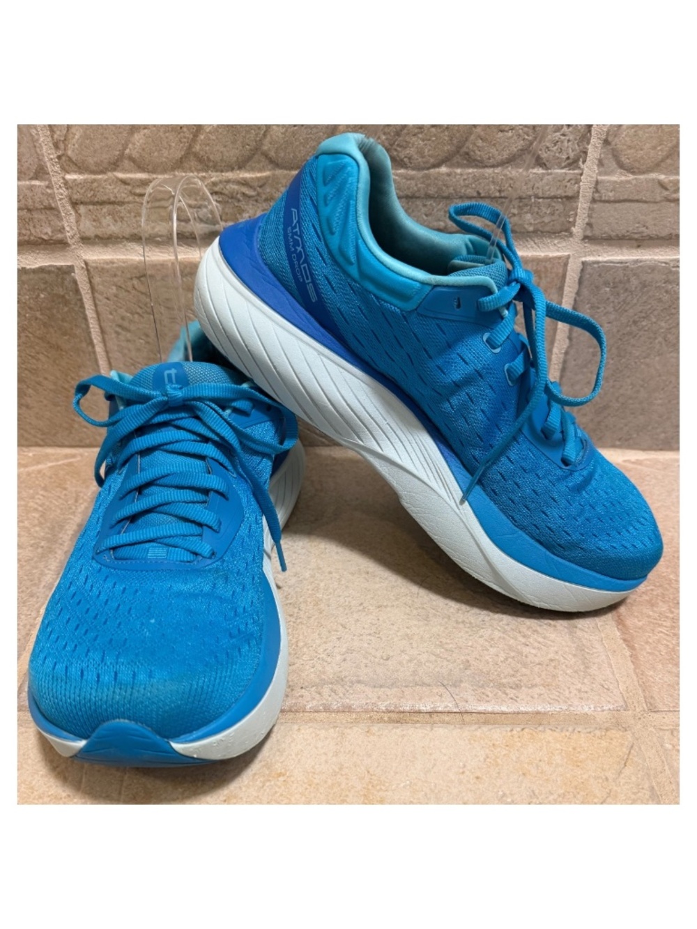 TOPO Atmos 5mm Drop Wide Toe Box 9 Beautiful Baby/Bright Blue Well cared 4. EUC